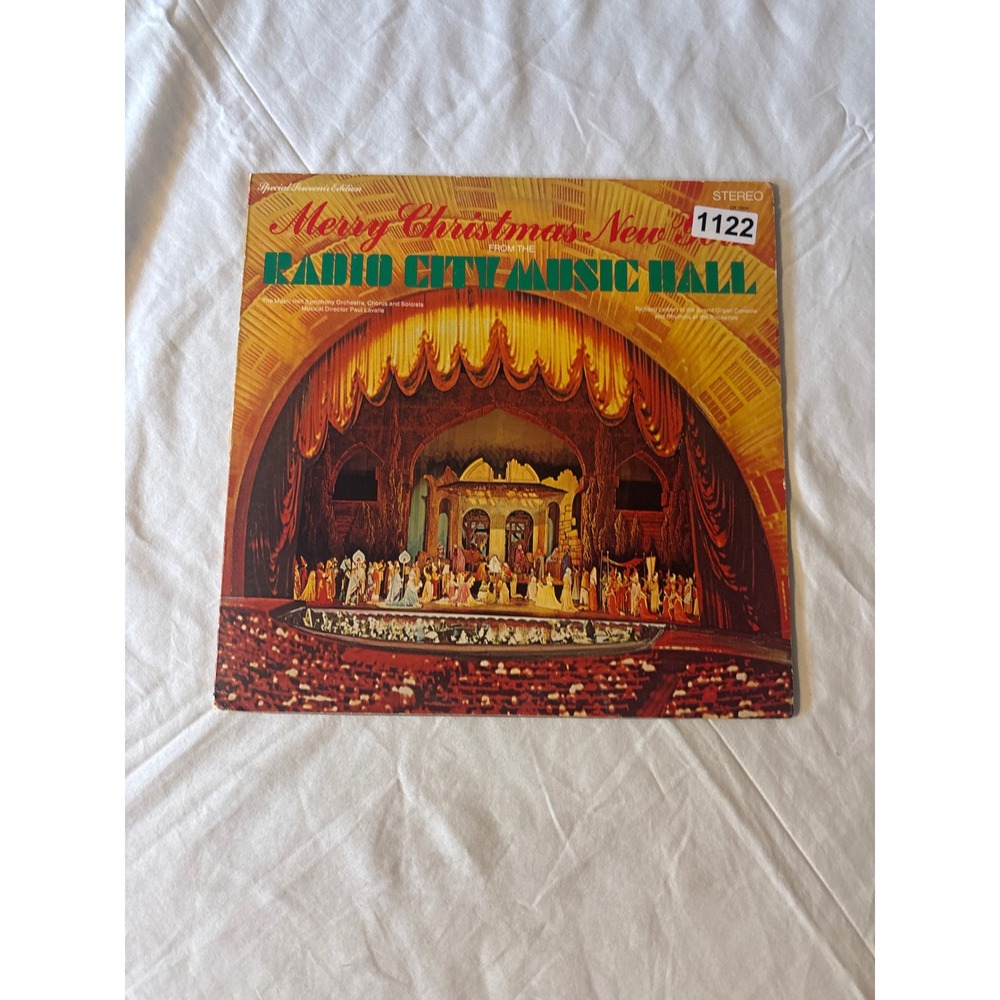Continental Vinyl Record Unisex 12" Black Good Radio City Music Hall Christmas